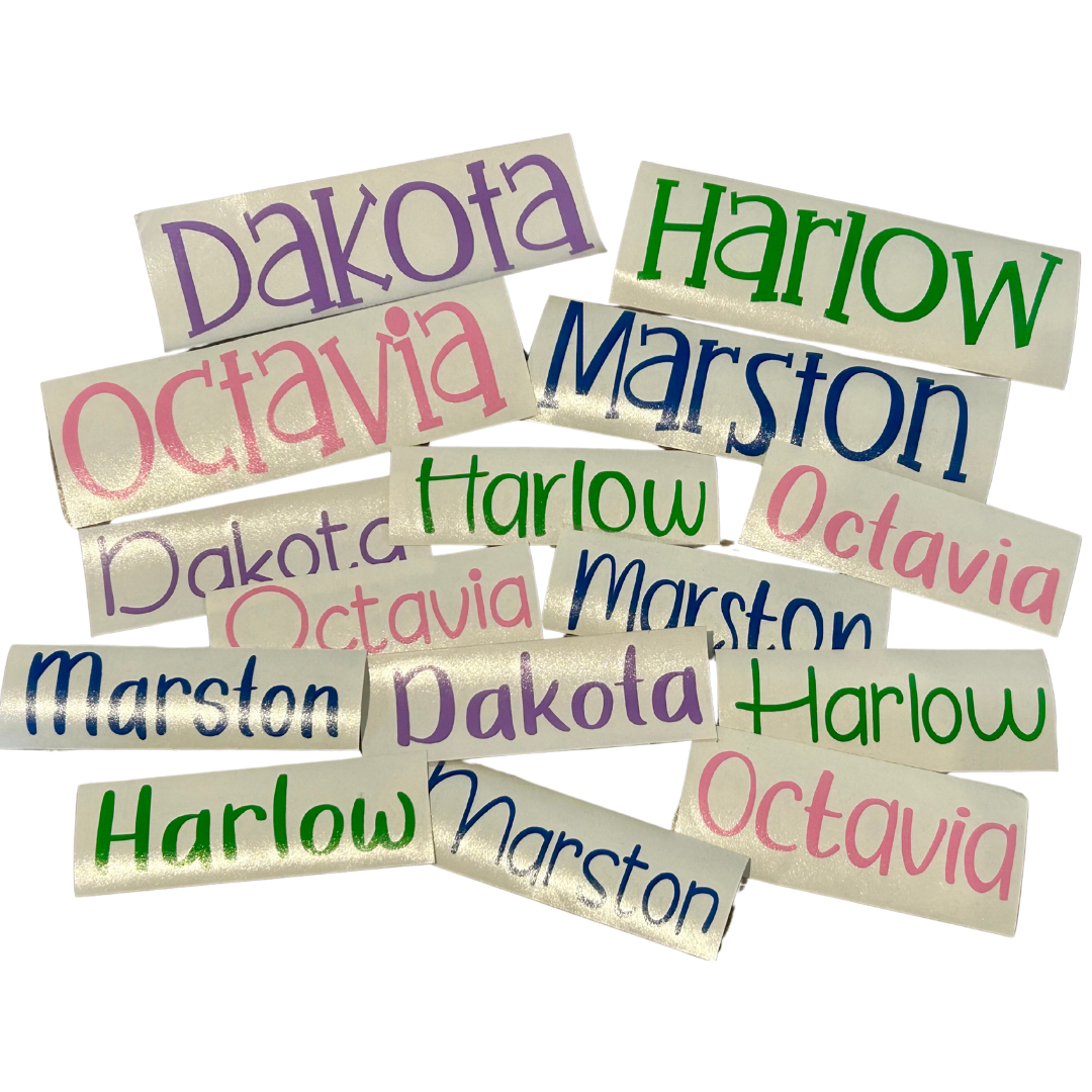 Name Label - Personalised Vinyl Sticker