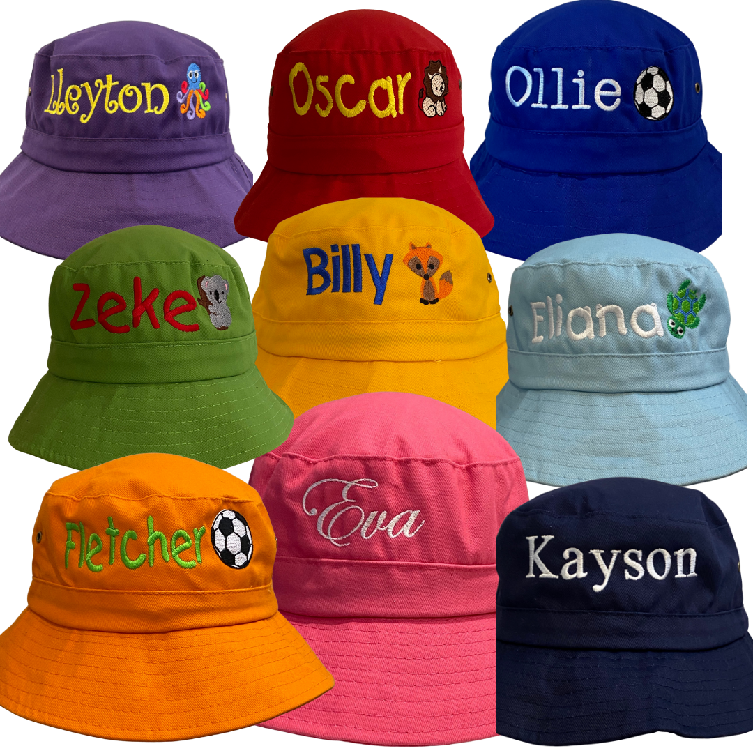 Bucket Hat - Embroidered- Name Only