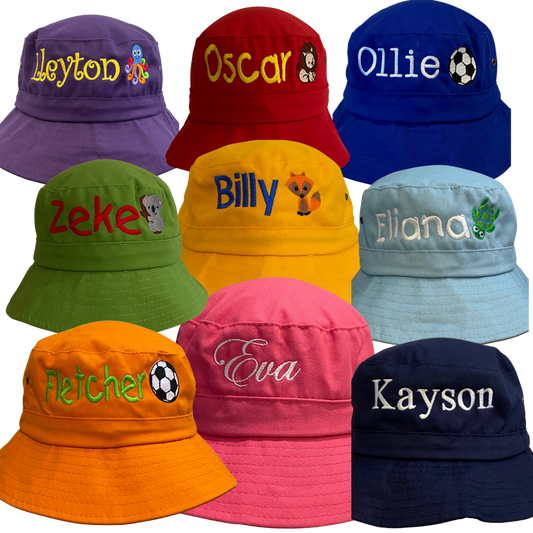 Bucket Hat - Embroidered- Name Only