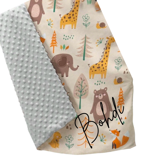 Soft Fleece Blanket - Animal Safari