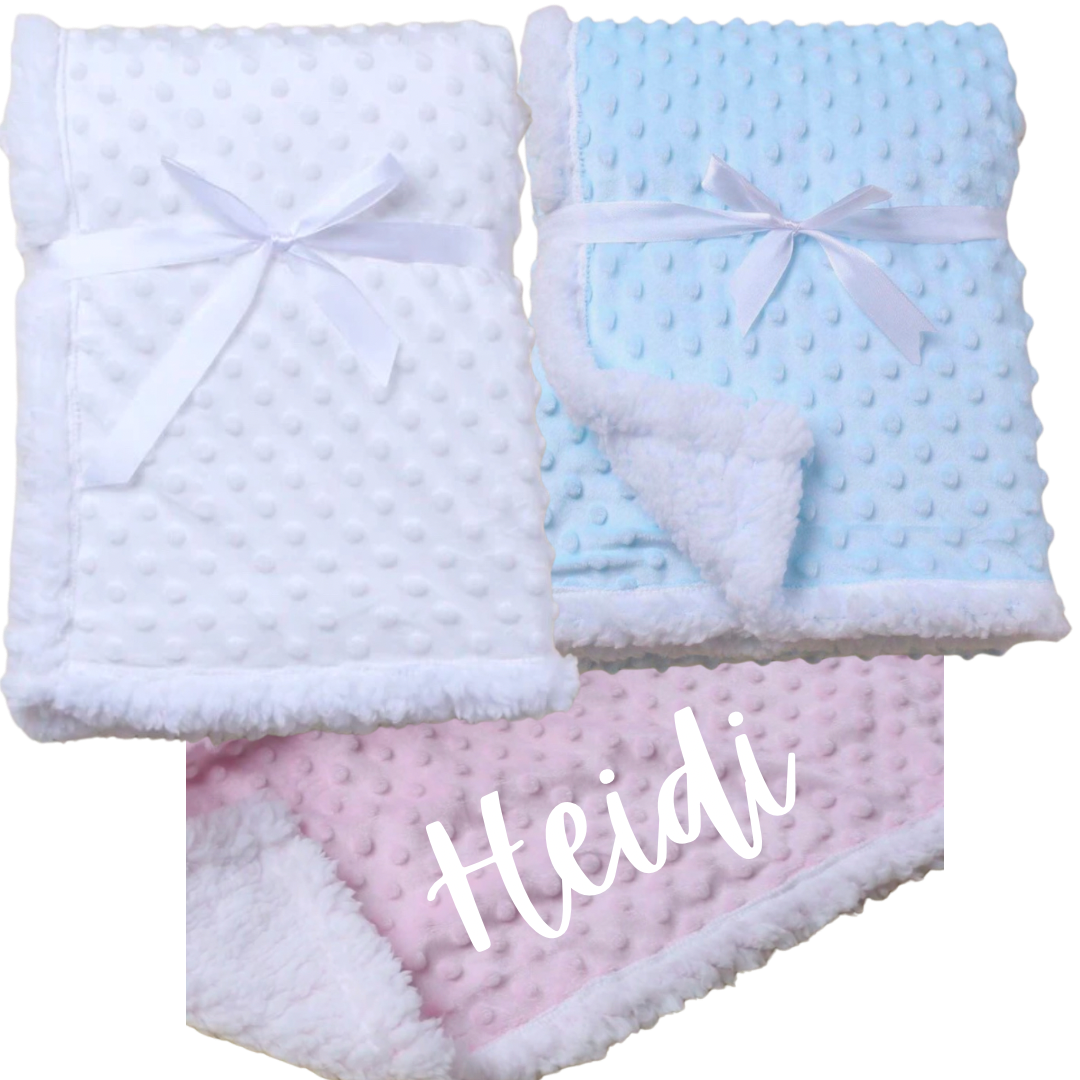 Bubble Mink Baby Blanket